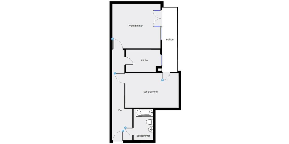 Etagenwohnung Saarbrücken Eschberg - 2 Zimmer, 73 m&sup2;, 657&euro; | Angebot:25327498