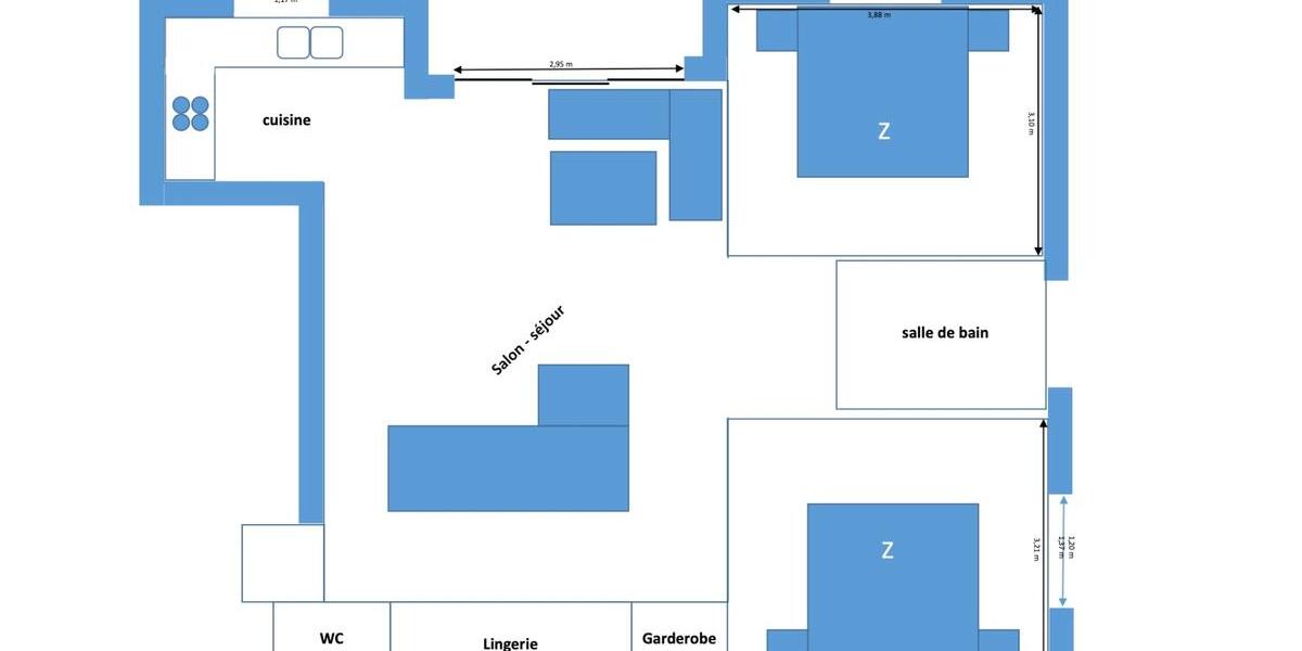 Etagenwohnung Saarbrücken - 3 Zimmer, 85 m&sup2;, 179.900&euro; | Angebot:25656703