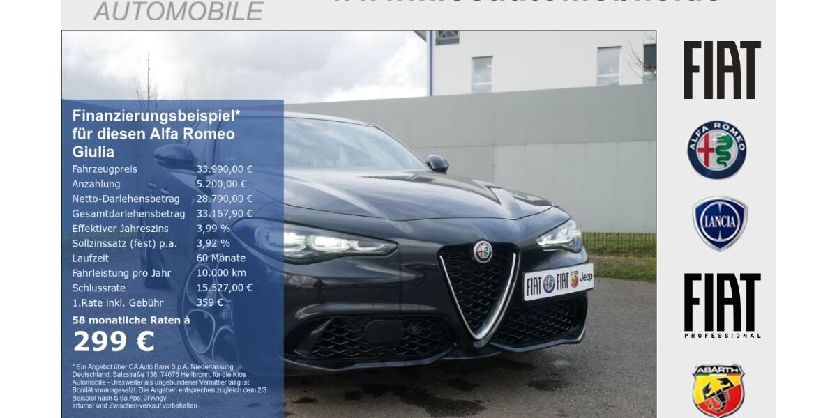 Alfa Romeo Giulia 17.836 km 32.990 &euro; Marpingen 66646