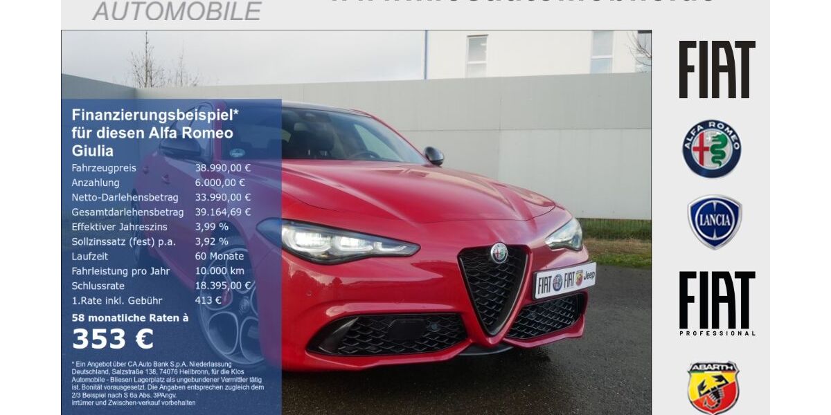 Alfa Romeo Giulia 21.641 km 38.990 &euro; Marpingen 66646