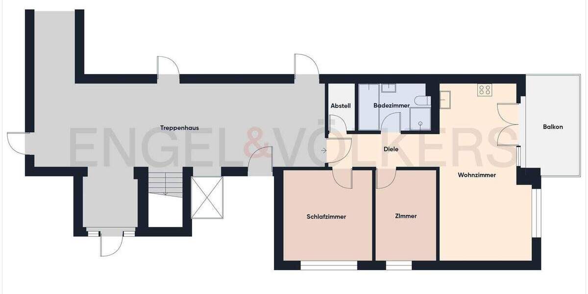 Etagenwohnung Saarbrücken Malstatt - 3 Zimmer, 65 m&sup2;, 169.000&euro; | Angebot:25675554