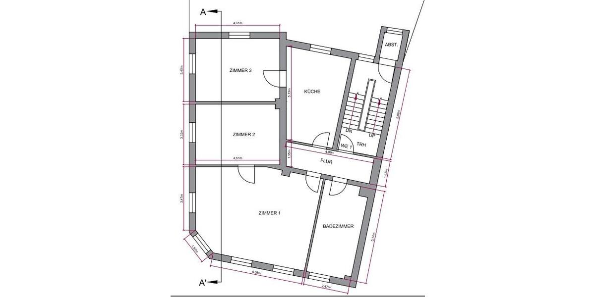 Etagenwohnung Pirmasens Niedersimten - 3 Zimmer, 100 m&sup2;, 800&euro; | Angebot:26019681