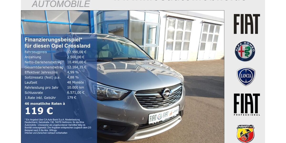 Opel Crossland (X) 37.731 km 12.990 &euro; Marpingen 66646