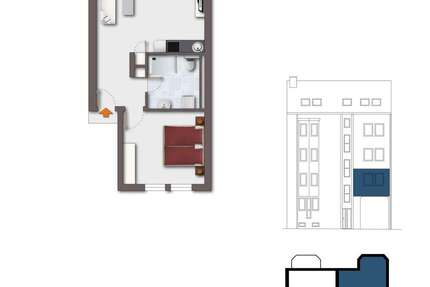 Wohnung Saarbrücken Malstatt - 2 Zimmer, 50 m&sup2;, 94.100&euro; | Angebot:19761549