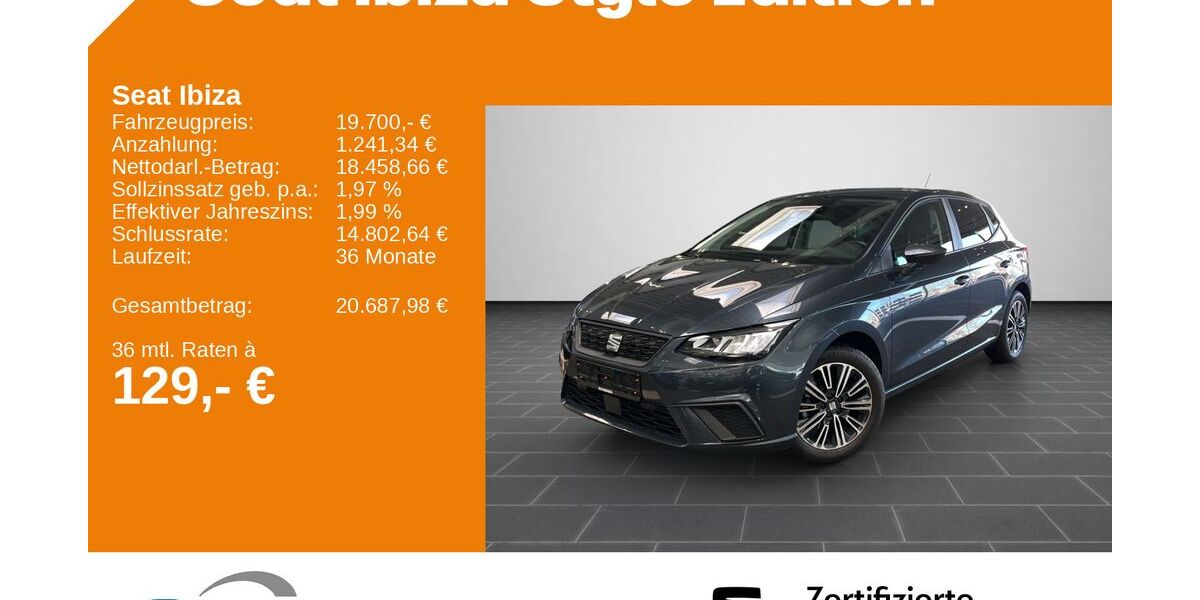 Seat Ibiza 14.975 km 18.690 &euro; Saarbrücken 66115