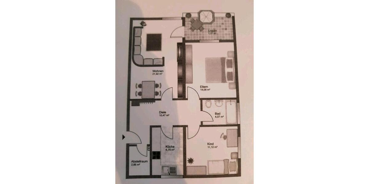 Etagenwohnung Saarbrücken Dudweiler - 3 Zimmer, 80 m&sup2;, 125.000&euro; | Angebot:25932303