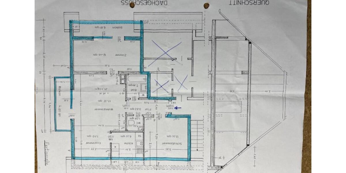 Dachgeschoßwohnung Homburg - 2.5 Zimmer, 53 m&sup2;, 110.000&euro; | Angebot:26022074