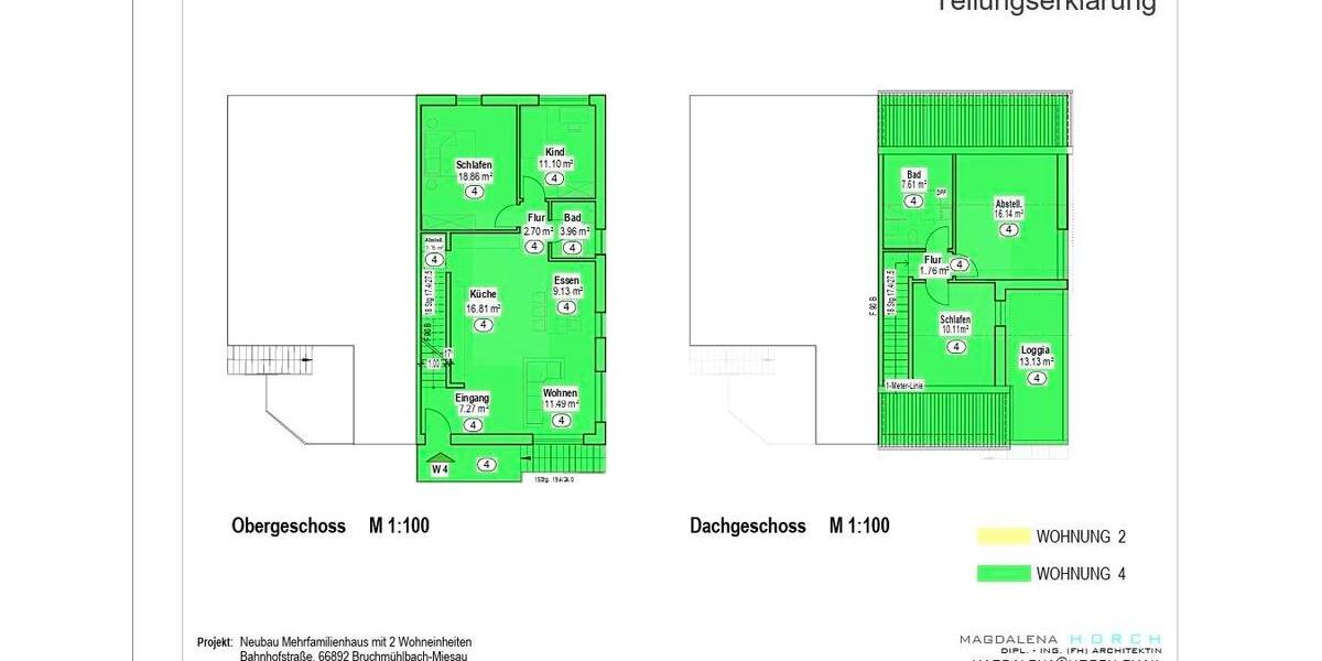 Maisonettenwohnung Bruchmühlbach-Miesau Miesau - 4 Zimmer, 103 m&sup2;, 360.500&euro; | Angebot:26563828