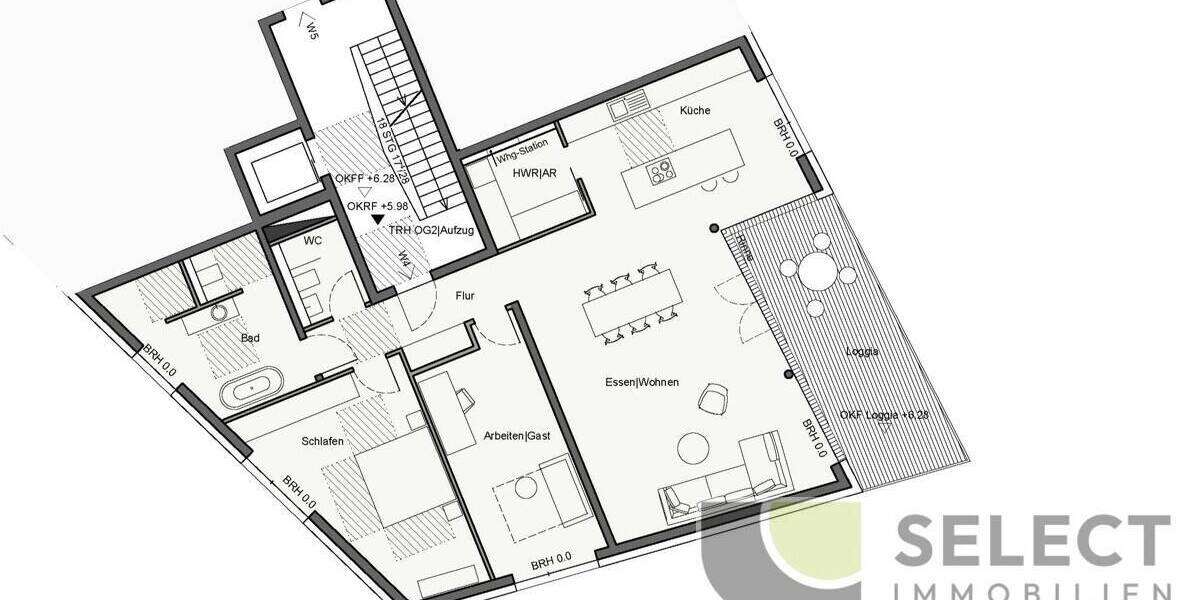 Etagenwohnung Saarbrücken Alt-Saarbrücken - 4 Zimmer, 149 m&sup2;, 795.000&euro; | Angebot:26064053