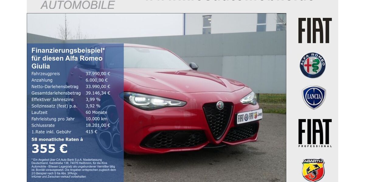 Alfa Romeo Giulia 8.957 km 37.990 &euro; Marpingen 66646