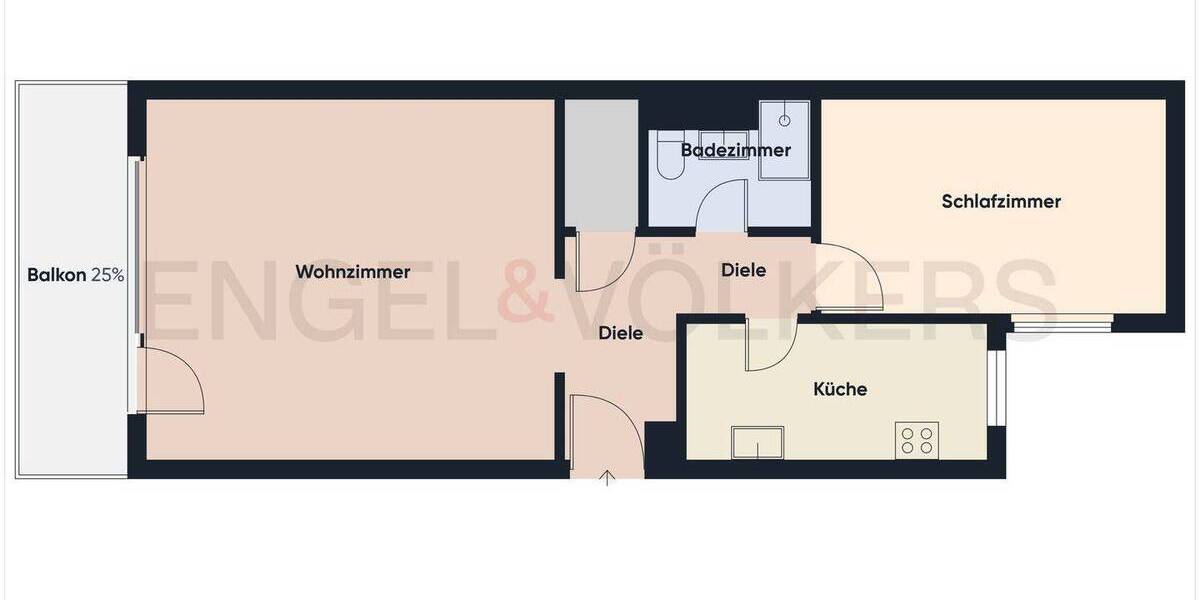 Etagenwohnung Saarbrücken St Johann - 2 Zimmer, 61 m&sup2;, 159.000&euro; | Angebot:26909623