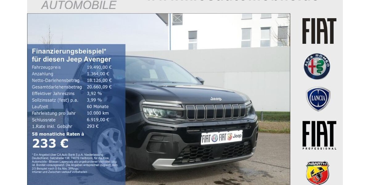 Jeep Avenger 28.572 km 19.490 &euro; Marpingen 66646