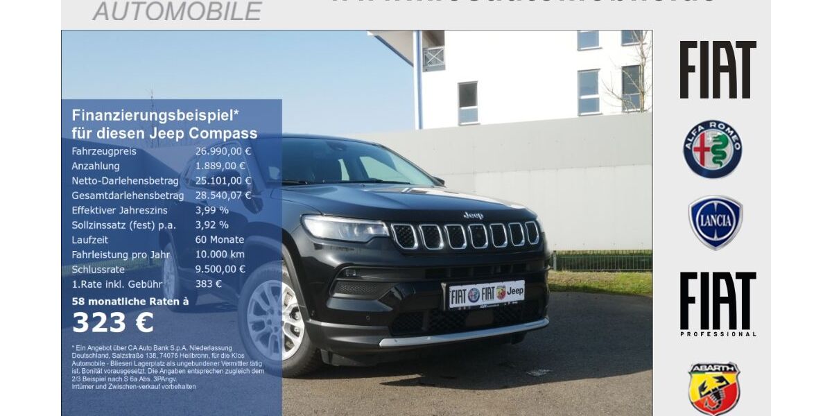 Jeep Compass 3.026 km 25.990 &euro; Marpingen 66646