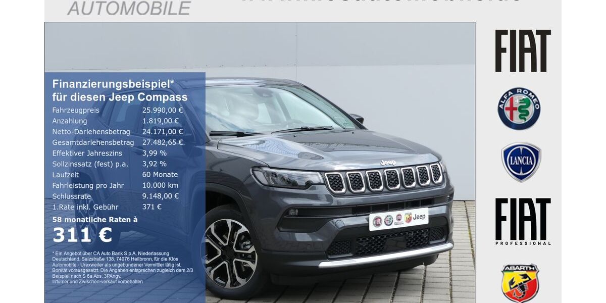 Jeep Compass 22.300 km 25.990 &euro; Marpingen 66646