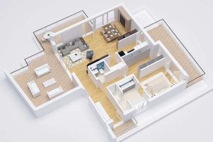 Wohnung Saarbrücken / Ensheim Ensheim - 2 Zimmer, 121 m&sup2;, 538.882&euro; | Angebot:25986869