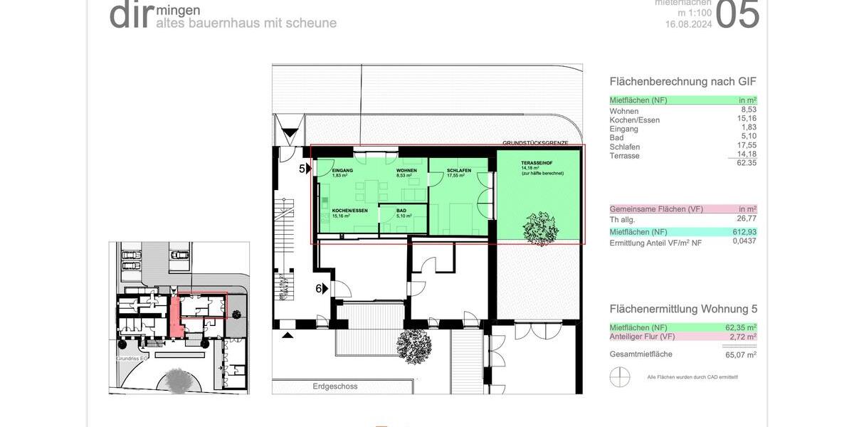 Erdgeschoßwohnung Eppelborn - 2 Zimmer, 65 m&sup2;, 760&euro; | Angebot:25973497
