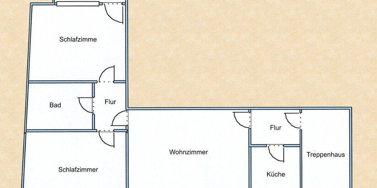 Etagenwohnung Saarbrücken Herrensohr - 3 Zimmer, 85 m&sup2;, 149.000&euro; | Angebot:25664162