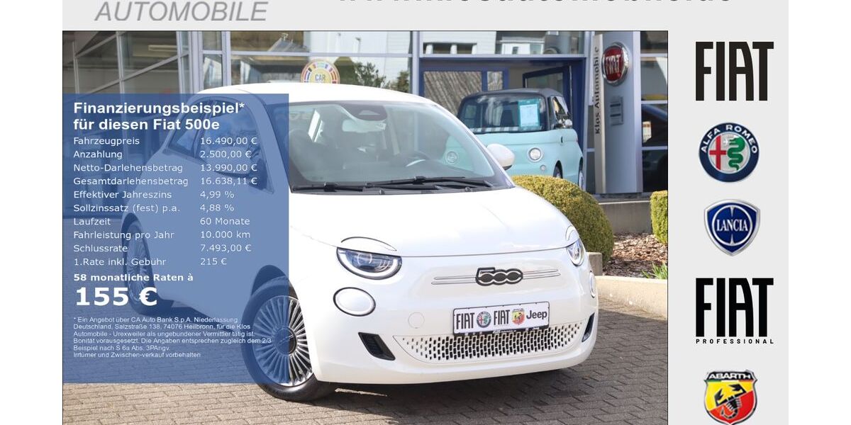 Fiat 500e 46.316 km 16.490 &euro; Marpingen 66646