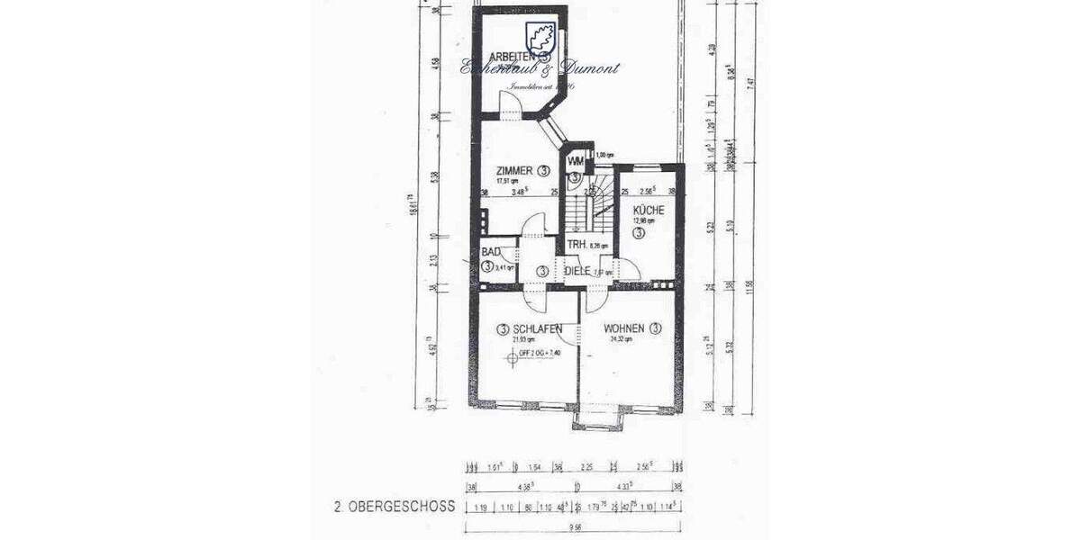 Etagenwohnung Saarbrücken / Sankt Johann Alt-Saarbrücken - 4 Zimmer, 103 m&sup2;, 289.000&euro; | Angebot:25697932
