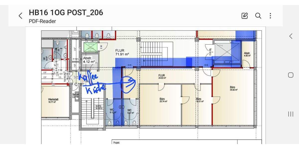 Gewerbeobjekt Saarbrücken St Johann - 3 Zimmer, 117 m&sup2;, 930&euro; | Angebot:25665542