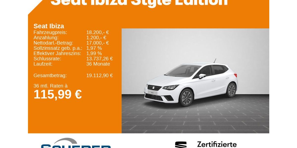 Seat Ibiza 24.600 km 16.990 &euro; Saarbrücken 66115