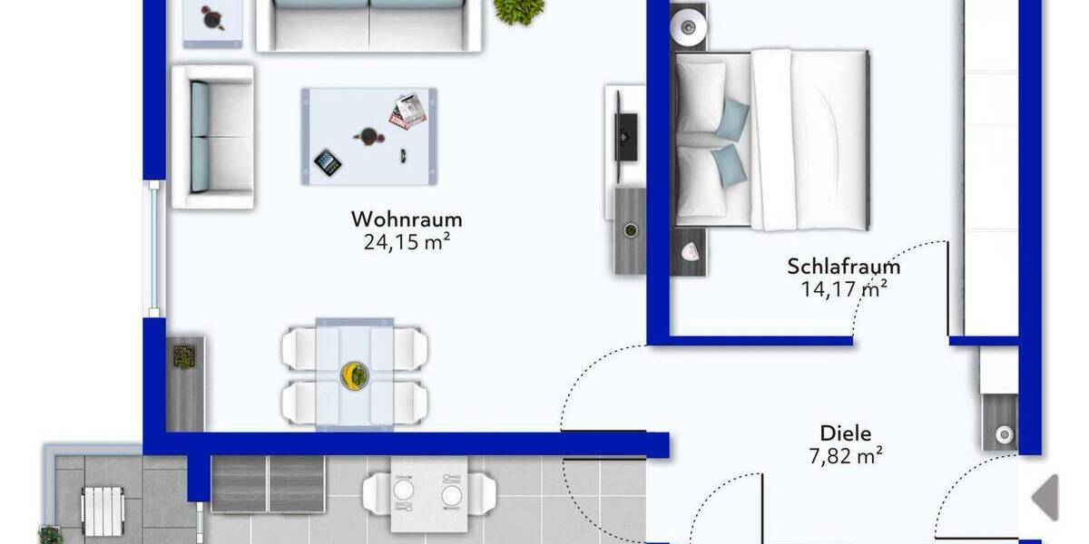 Etagenwohnung Saarbrücken Dudweiler - 2 Zimmer, 65 m&sup2;, 119.000&euro; | Angebot:25929207