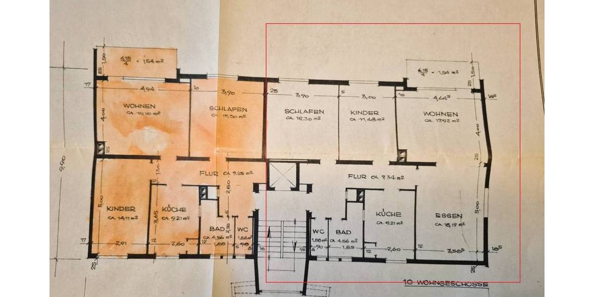 Etagenwohnung Saarbrücken / Sankt Johann St Johann - 3 Zimmer, 91 m&sup2;, 170.000&euro; | Angebot:26117978