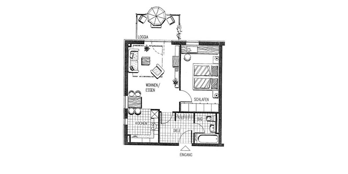 Etagenwohnung Saarbrücken Malstatt - 2 Zimmer, 54 m&sup2;, 109.000&euro; | Angebot:26595038