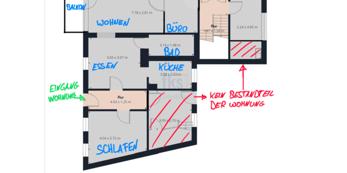 Erdgeschoßwohnung Eppelborn - 3 Zimmer, 95 m&sup2;, 700&euro; | Angebot:24658336