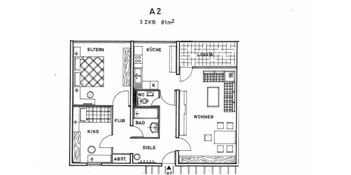 Etagenwohnung Spiesen-Elversberg Elversberg - 3 Zimmer, 81 m&sup2;, 180.000&euro; | Angebot:26022376