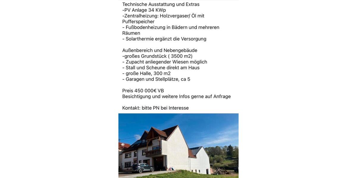 Bauernhaus, Landhaus Herschweiler-Pettersheim Pettersheim - 450.000&euro; | Angebot:25852405