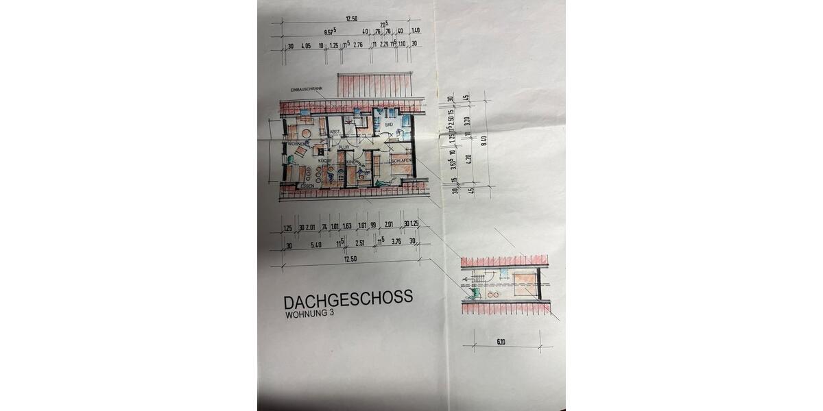 Dachgeschoßwohnung Homburg - 2 Zimmer, 69 m&sup2;, 885&euro; | Angebot:23719841