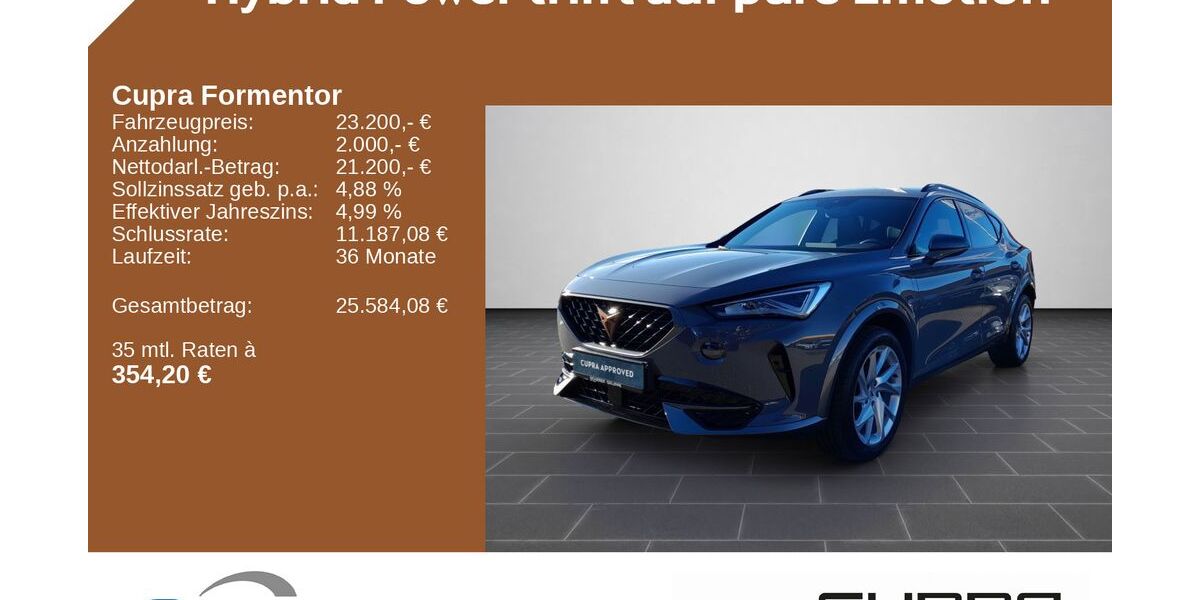 Cupra Formentor 47.594 km 23.200 &euro; Kirkel 66459