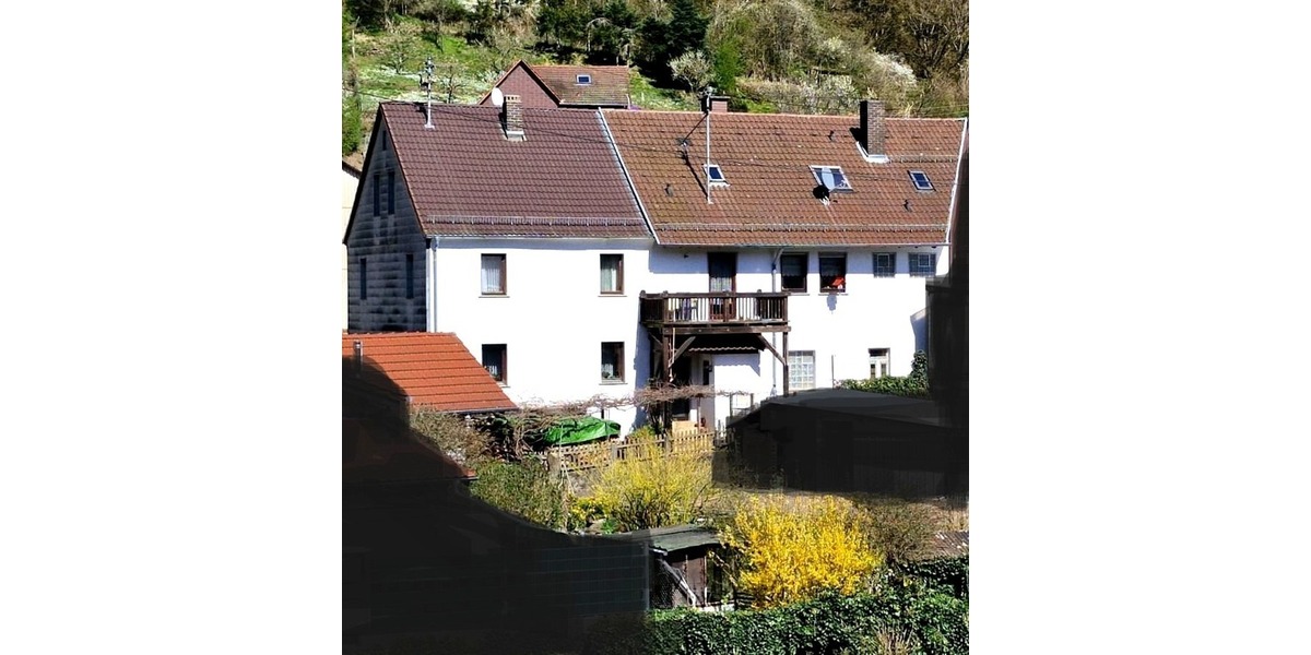 Vielseitiges Zweifamilienhaus mit Gewerbemöglichkeit, zahlreichen Stellplätzen u. idyllischem Garten - Zweifamilienhaus Friedelhausen Friedelhausen | Angebot:22137659