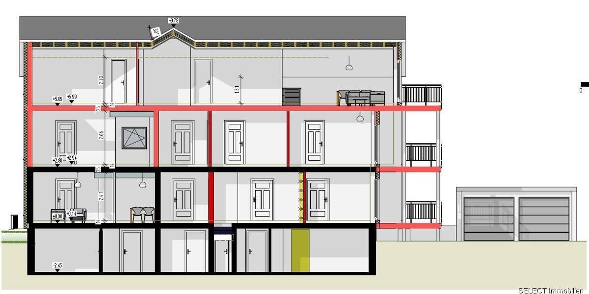 Etagenwohnung Saarbrücken Alt-Saarbrücken - 3 Zimmer, 80 m&sup2;, 376.000&euro; | Angebot:26472734