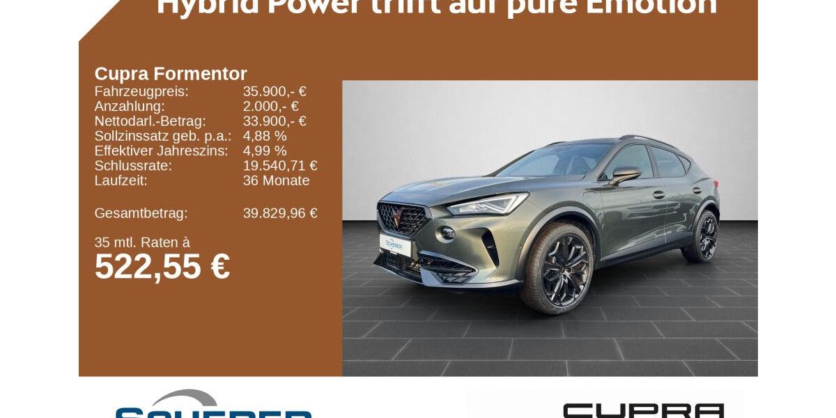 Cupra Formentor 25.270 km 33.200 &euro; Kirkel 66459