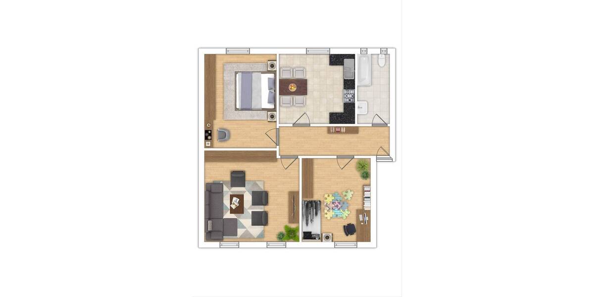 Etagenwohnung Saarbrücken St Arnual - 3 Zimmer, 75 m&sup2;, 565&euro; | Angebot:26887557