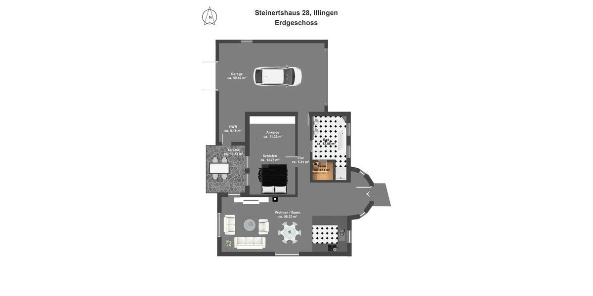Bungalow Illingen / Steinertshaus Illingen - 2 Zimmer, 111 m&sup2;, 395.000&euro; | Angebot:26723466