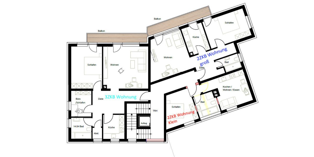 Etagenwohnung Pirmasens Niedersimten - 2 Zimmer, 64 m&sup2;, 650&euro; | Angebot:25234831