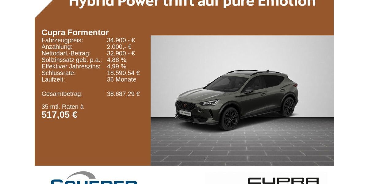 Cupra Formentor 37.000 km 34.900 &euro; Kirkel 66459