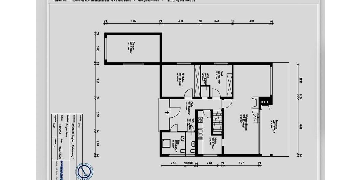 Einfamilienhaus Sankt Ingbert - 3.5 Zimmer, 107 m&sup2;, 365.000&euro; | Angebot:24432616