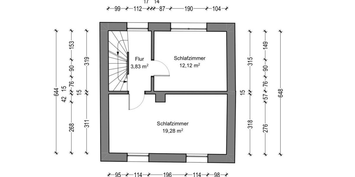 Etagenwohnung Blieskastel - 2 Zimmer, 55 m&sup2;, 680&euro; | Angebot:25977453
