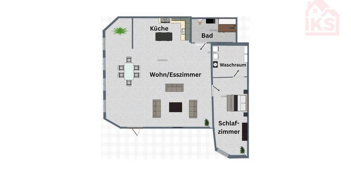 Etagenwohnung Neunkirchen/Saar Innenstadt - 2 Zimmer, 95 m&sup2;, 135.000&euro; | Angebot:25673997