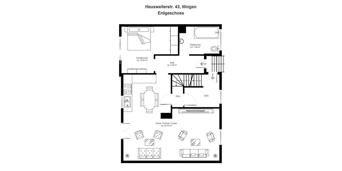 Mehrfamilienhaus, Wohnhaus Illingen / Uchtelfangen Uchtelfangen - 4 Zimmer, 118 m&sup2;, 210.000&euro; | Angebot:25799965