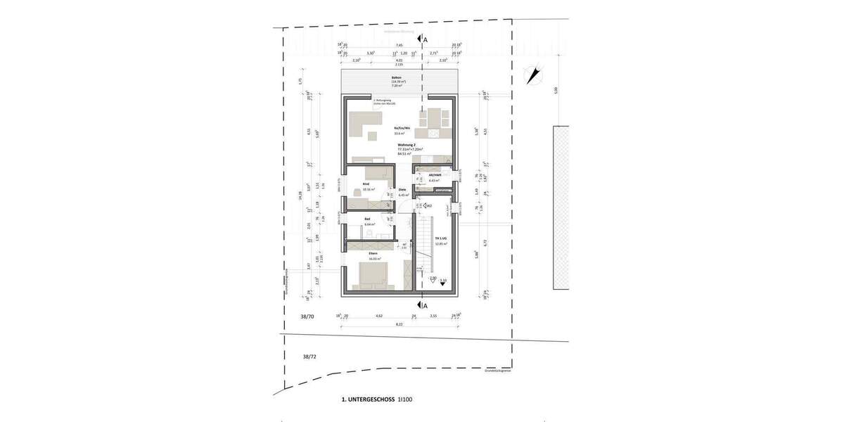 Etagenwohnung Spiesen-Elversberg / Elversberg Spiesen - 3 Zimmer, 84 m&sup2;, 349.000&euro; | Angebot:25697942