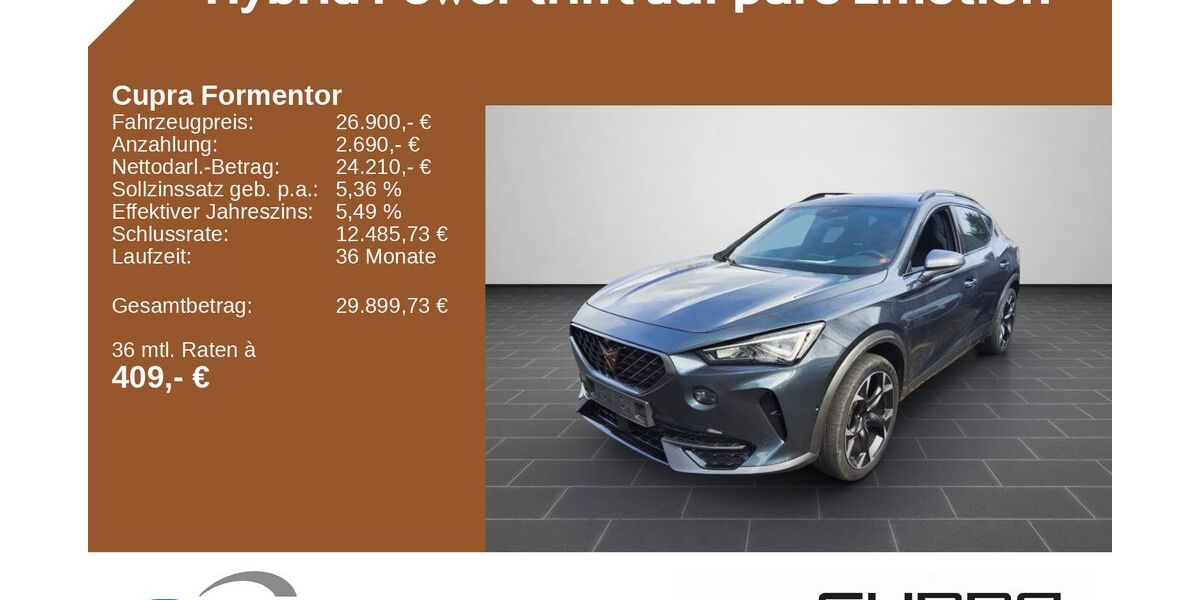 Cupra Formentor 40.428 km 24.900 &euro; Kirkel 66459