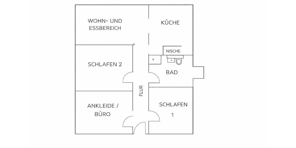 Erdgeschoßwohnung Neunkirchen Heinitz - 3 Zimmer, 102 m&sup2;, 950&euro; | Angebot:25126735