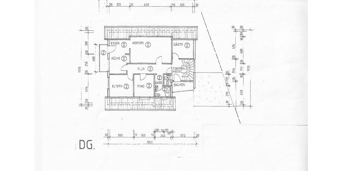 Dachgeschoßwohnung Saarbrücken Brebach-Fechingen - 4 Zimmer, 86 m&sup2;, 229.000&euro; | Angebot:27178866
