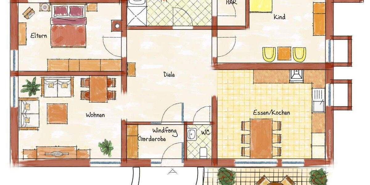 Etagenwohnung Ramstein-Miesenbach Miesenbach - 3 Zimmer, 105 m&sup2;, 295.000&euro; | Angebot:25799563