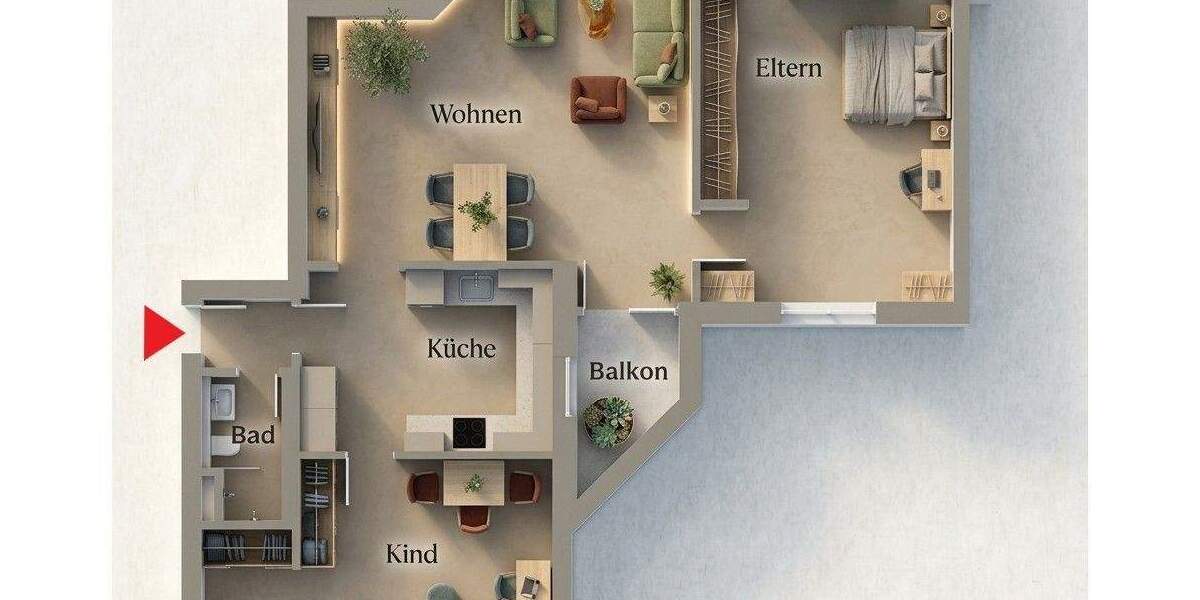 Etagenwohnung Saarbrücken Malstatt - 3 Zimmer, 94 m&sup2;, 169.000&euro; | Angebot:25863337